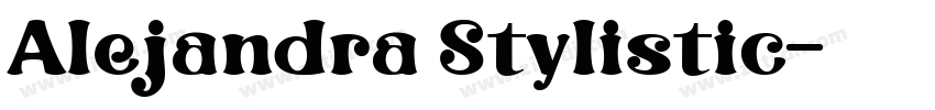 Alejandra Stylistic字体转换